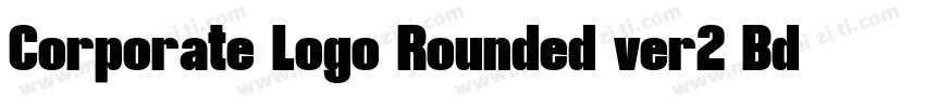 Corporate Logo Rounded ver2 Bd字体转换